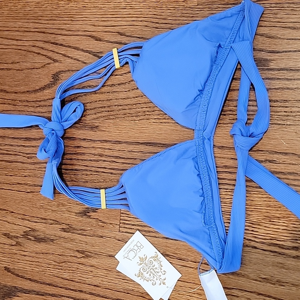 Becca Modern Edge Halter Top, Cornflower, Size Small, NWT - Picture 8 of 8